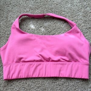 Women's Pink Halter Sports Bra